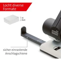 Novus Locher B 265, 025-0266, Schwarz/grau, Registraturlocher, Stanzleistung Ca. 65 Blatt -Geschäft Für Bürobedarf aca5db94dc7a0aaea24678e8901391442699876b locher novus b 265 025 0266 schwarzgrau