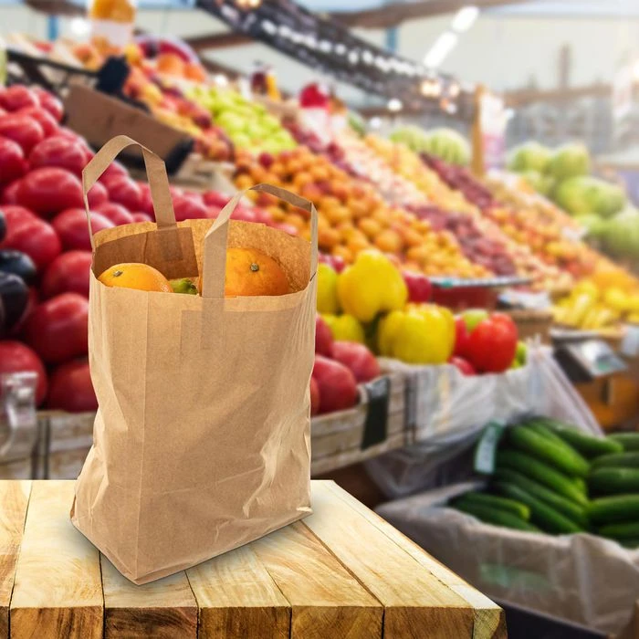 Biozoyg Tragetaschen Braun, 18 X 22cm, Papiertüten Mit Henkel, 250 Stück 5 Biozoyg Tragetaschen Braun, 18 X 22cm, Papiertüten Mit Henkel, 250 Stück – Bild 3