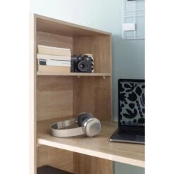 Wohnling Schreibtisch WL5.693, Sonoma Eiche, Mit Regalfach, Maße: 120 X 53cm -Geschäft Für Bürobedarf b0d2c5acddeca285cd4cf1e4fb1f609b673acc91 schreibtisch wohnling wl5.693 sonoma eiche