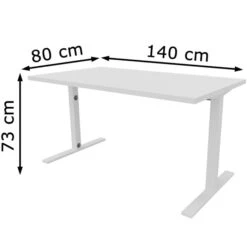 Quadrifoglio Schreibtisch Idea+ Tube, Weiß / Weiß, Maße: 140 X 80cm -Geschäft Für Bürobedarf b3961776f2218507af5ba536f810c6ade00ccd05 schreibtisch quadrifoglio idea plus tube weiss weiss