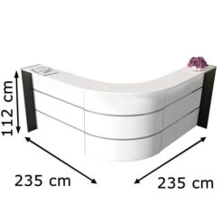 Kerkmann Empfangstheke Bari 3566, Weiß / Weiß, 235 X 112 X 235cm, Winkeltheke -Geschäft Für Bürobedarf b47ba41d8aab35585f30c4c7176d6a6057ebd79e empfangstheke kerkmann bari 3566
