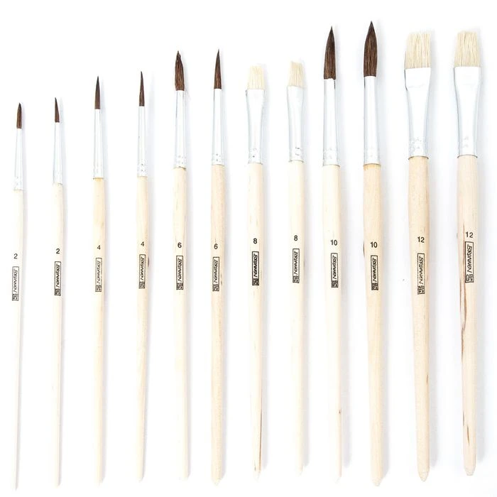 Brunnen 1048929 Schulpinsel 12 Stück Set 4 Brunnen 1048929 Schulpinsel 12 Stück Set – Bild 2