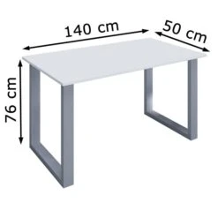 VCM Schreibtisch Lona, 914680, Weiß, Maße: 140 X 50cm 7 VCM Schreibtisch Lona, 914680, Weiß, Maße: 140 X 50cm -Geschäft Für Bürobedarf b7d8eec1eb1a5364bb9f573df48ff07cea1e261b schreibtisch vcm lona 914680 weiss