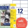 Zweckform Universaletiketten 3424-10, Weiß, 105 X 48mm, 10 Blatt, 120 Stück -Geschäft Für Bürobedarf b9041ec4a9b7f4b6eb3d62a72964165962c04568 universaletiketten zweckform 3424 10 weiss