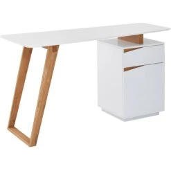 Wohnling Schreibtisch WL6.369, Weiß, Maße: 140 X 58cm