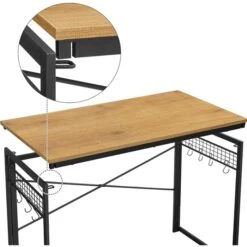 Vasagle Schreibtisch LWD042B05, Honigbraun, Maße: 100 X 60cm, Klappbar -Geschäft Für Bürobedarf bb3ed460b4f14ef8188141140424306b4ebdcb3f schreibtisch vasagle lwd042b05 honigbraun