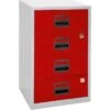 Bisley-Home Standcontainer PFA4S, Grau / Rot, Aus Metall, Mit 4 Schubladen, Abschließbar 2 Bisley-Home Standcontainer PFA4S, Grau / Rot, Aus Metall, Mit 4 Schubladen, Abschließbar -Geschäft Für Bürobedarf bcad0e685e57b1cc862de3e8c0e883e95249d183 standcontainer bisley home pfa4s grau rot