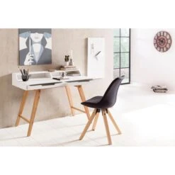 Wohnling Schreibtisch Skandi WL5.186, Weiß, Maße: 110 X 55cm -Geschäft Für Bürobedarf bccf0b59f69f605f82e7a4e65e5a9ea5f46bf365 schreibtisch wohnling skandi wl5.186 weiss