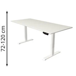 Kerkmann Schreibtisch Move 1, 3605, Weiß, Elektrisch Höhenverstellbar, 180 X 72-120 X 80cm