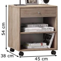 VCM Beistellschrank Rolda 913911, Sonoma Eiche, Mit Schublade Und Rollen, 45x54x38cm 11 VCM Beistellschrank Rolda 913911, Sonoma Eiche, Mit Schublade Und Rollen, 45x54x38cm -Geschäft Für Bürobedarf bd58fb63556d411c486f9b478f490d851673334d beistellschrank vcm rolda 913911 sonoma eiche