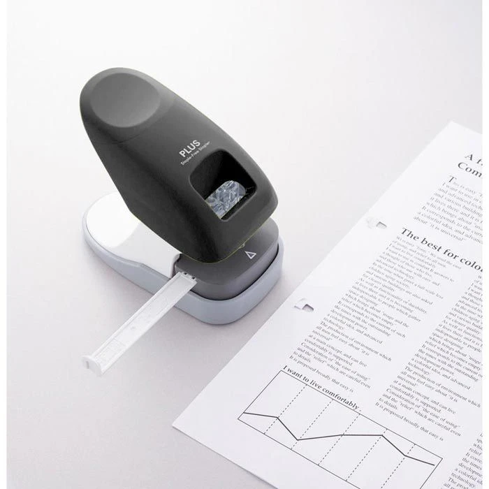 Plus-Japan Heftgerät SL-112A, 31236, Heftleistung 10 Blatt, Klammerlos, Schwarz 6 Plus-Japan Heftgerät SL-112A, 31236, Heftleistung 10 Blatt, Klammerlos, Schwarz – Bild 4