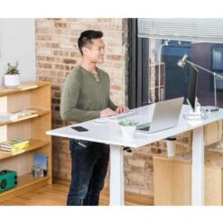 Luxor Schreibtisch SUD-E-W-160, Weiß, Elektrisch Höhenverstellbar, 160 X 66-131 X 80cm -Geschäft Für Bürobedarf bfeb063fbe56e71d70372e337c6450af6f09a52c schreibtisch luxor sud e w 160 weiss