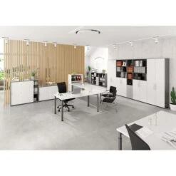 Hammerbacher Schreibtisch Y-Serie, Verstellbar, 120 X 68-82 X 80cm, Weiß / Graphit -Geschäft Für Bürobedarf c028757c012d6cbbf43d378a80fb684ceb95ece9 schreibtisch hammerbacher y serie