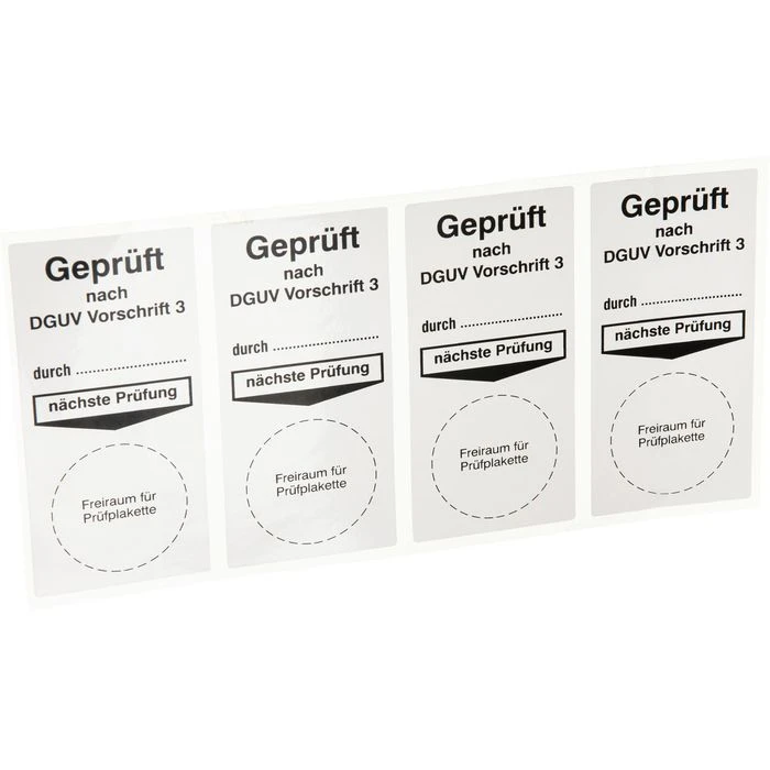 Böttcher-AG Grundplaketten GP9 DGUV Vo 3, 40 X 80mm, Für 30mm Prüfplaketten, 100 Stück 3 Böttcher-AG Grundplaketten GP9 DGUV Vo 3, 40 X 80mm, Für 30mm Prüfplaketten, 100 Stück – Bild 2