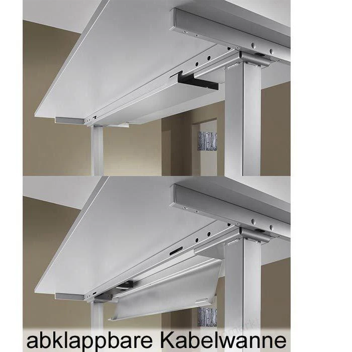Hammerbacher Schreibtisch XDSM 18, Eiche, Elektrisch Höhenverstellbar, 180 X 100cm, Freiform 6 Hammerbacher Schreibtisch XDSM 18, Eiche, Elektrisch Höhenverstellbar, 180 X 100cm, Freiform – Bild 4