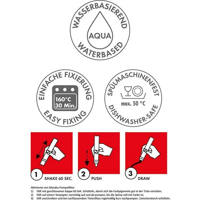 Marabu Porzellanstifte 012300084 Porcelain & Glas, Elegance, Schwarz, 0,8 + 2-4 & 1-2 Mm, 3 Stück 6 Marabu Porzellanstifte 012300084 Porcelain & Glas, Elegance, Schwarz, 0,8 + 2-4 & 1-2 Mm, 3 Stück – Bild 4