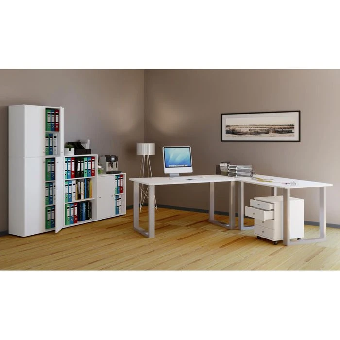 VCM Schreibtisch Lona, 914680, Weiß, Maße: 140 X 50cm 4 VCM Schreibtisch Lona, 914680, Weiß, Maße: 140 X 50cm – Bild 2