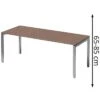 Bisley Schreibtisch Cito, DUH2008WN355, Nussbaum, Höhenverstellbar, 200 X 65-85 X 80cm -Geschäft Für Bürobedarf cd57f1f2b2a145d3cf3c9ecf9ca36d3c375b2ddf schreibtisch bisley cito duh2008wn355 nussbaum