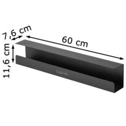 LogiLink Kabelwanne KAB0070, Schwarz, 60 X 7,6 X 11,4cm, Für Schreibtischplatte -Geschäft Für Bürobedarf cd9a0094320f1a5ed6b7d8ed7b2a91e39c83b527 kabelwanne logilink kab0070 schwarz