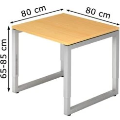 Hammerbacher Schreibtisch R-Serie, Buche, Höhenverstellbar, 80 X 65-85 X 80cm 9 Hammerbacher Schreibtisch R-Serie, Buche, Höhenverstellbar, 80 X 65-85 X 80cm -Geschäft Für Bürobedarf d0aeb7d209db99f504a66bb5eca73ce1dd7f5fd2 schreibtisch hammerbacher r serie buche