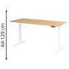 Hammerbacher Schreibtisch XDKB 19, Eiche, Elektrisch Höhenverstellbar, 180 X 64-129 X 80cm -Geschäft Für Bürobedarf d24c2cc8448ce643e0deefca83313951686c12f4 schreibtisch hammerbacher xdkb 19 eiche