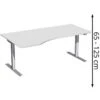 Geramöbel Schreibtisch Elektro Flex, Lichtgrau, Elektrisch Höhenverstellbar, 180 X 100cm, Freiform -Geschäft Für Bürobedarf d36eee11202041bdbc9f7a50472590f8b873c341 schreibtisch geramoebel elektro flex lichtgrau