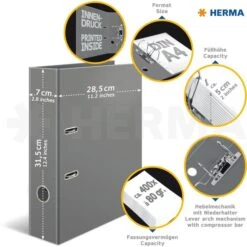 Herma Ordner 7191 Stars, Karton, A4, 7cm, Weiß Gestreift Mit Stern -Geschäft Für Bürobedarf d63fc947bfd187cf400ed15babca93f9493f7a30 ordner herma 7191 stars karton a4