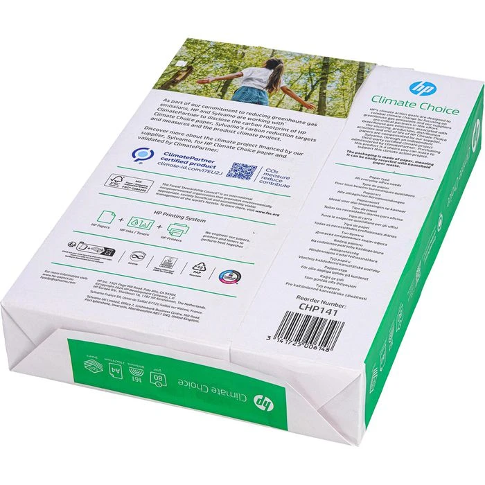HP Kopierpapier CHP140, Earth First, A4, 80g/qm, Hochweiß, Klimaneutral, 500 Blatt 4 HP Kopierpapier CHP140, Earth First, A4, 80g/qm, Hochweiß, Klimaneutral, 500 Blatt – Bild 2