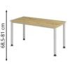 Hammerbacher Schreibtisch H-Serie, Asteiche, Verstellbar, 140 X 68,5-81 X 67,2cm, Mini Office -Geschäft Für Bürobedarf d99c59cb01cbe199149078ea7422695acae9c3c0 schreibtisch hammerbacher h serie asteiche