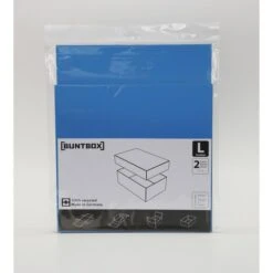 BUNTBOX Geschenkbox 71-2, Atlantik L, Blau, 26,6 X 7,8 X 17,2 Cm, Karton, Eckig, 2 Stück -Geschäft Für Bürobedarf dace791e501f43b5e1b76d239ce5553ff033466d geschenkbox buntbox 71 2 atlantik l blau