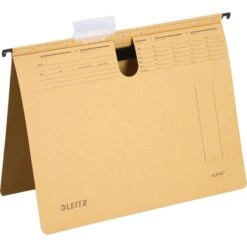 Leitz Hängehefter 1989-00-00, Alpha, A4, Schlauchheftung, Braun, Karton, 25 Stück