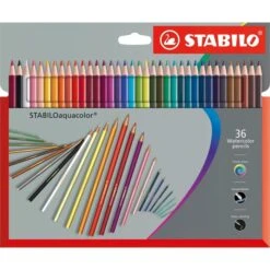 Stabilo Buntstifte Aquacolor ARTY, 1636-7, Aquarellstifte, Farbig Sortiert, 36 Stück