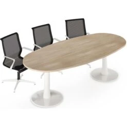 Quadrifoglio Konferenztisch Idea, Oval, 200 X 73 X 110cm, Weiß / Dunkelgrau -Geschäft Für Bürobedarf e366583ccfadce42cd7cb65f95f0f7887404c7bf konferenztisch quadrifoglio idea