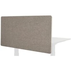 Luxor Tischtrennwand RCLM-BP-MG-120, Grau, Mit Schallschutz, 120 X 60cm