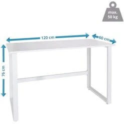 HJh-OFFICE Schreibtisch Workspace Light I 830079, Maße: 120 X 60cm, Weiß -Geschäft Für Bürobedarf e6acc4a92918d280a4cf129c251efea3ac3e6d92 schreibtisch hjh office workspace light i 830079