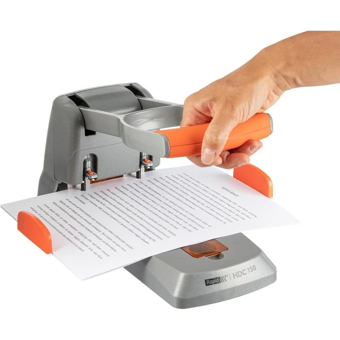 Rapid Locher HDC 150, Silber, Registraturlocher, Stanzleistung Ca. 150 Blatt 4 Rapid Locher HDC 150, Silber, Registraturlocher, Stanzleistung Ca. 150 Blatt – Bild 2