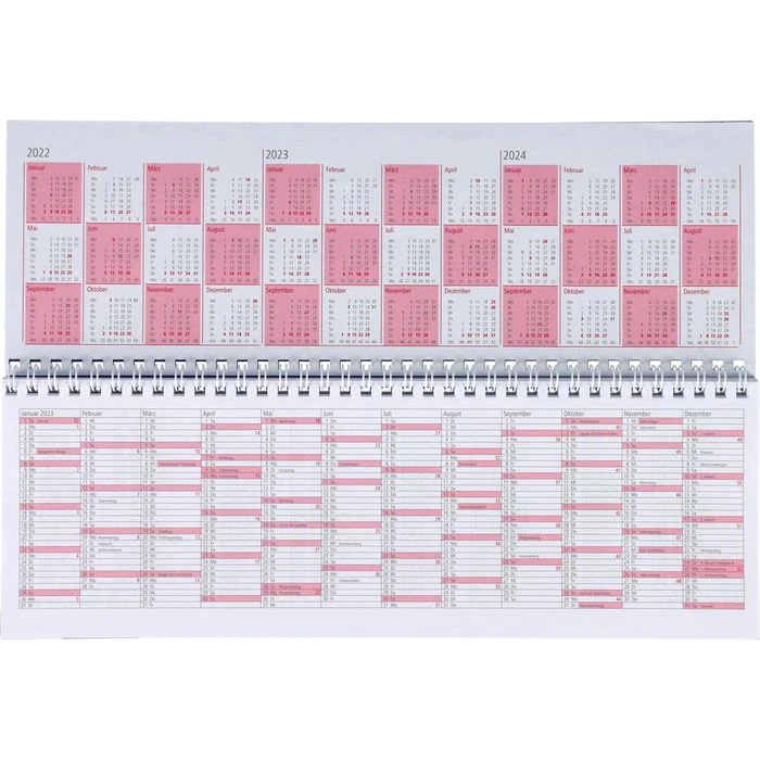Herlitz Tischkalender Colour, 1 Woche Auf 2 Seiten, Quer, Register, 30 X 11 Cm 7 Herlitz Tischkalender Colour, 1 Woche Auf 2 Seiten, Quer, Register, 30 X 11 Cm – Bild 5