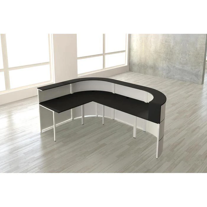 Kerkmann Empfangstheke Cento 6, 3855, Weiß / Anthrazit, 260 X 110 X 180cm, Winkeltheke 5 Kerkmann Empfangstheke Cento 6, 3855, Weiß / Anthrazit, 260 X 110 X 180cm, Winkeltheke – Bild 3