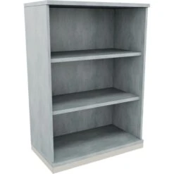 Fm-Büromöbel Aktenregal Endless, 3 Ordnerhöhen, 80 X 113,3 X 44,2cm, Beton