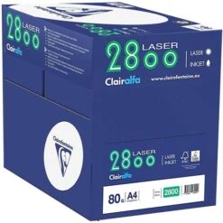 Clairefontaine Kopierpapier Laser 2800, 1981C, A4, Clairalfa, 80g/qm, Hochweiß, Ungeriest, 2500 Blatt -Geschäft Für Bürobedarf ef3ccd60d349cf54df85ab4f030373d92f2f8709 kopierpapier clairefontaine laser 2800 1981c a4