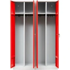 G-Office Spind WRC/4.18117.V2, Rot, Doppelspind, 4 Abteile, BxT: 117 X 50cm 10 G-Office Spind WRC/4.18117.V2, Rot, Doppelspind, 4 Abteile, BxT: 117 X 50cm -Geschäft Für Bürobedarf f161b640572795d3205a17359c9276ea66b49388 spind g office wrc4.18117.v2 rot