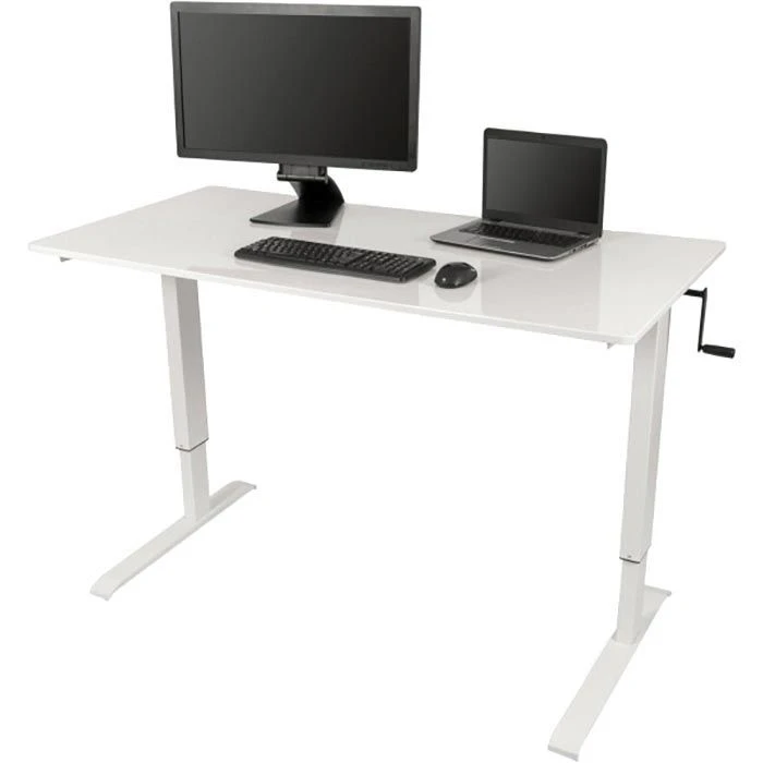 Luxor Schreibtisch SUD-C-W-160, Weiß, Manuell Verstellbar Mit Kurbel 160 X 75-115 X 80cm 5 Luxor Schreibtisch SUD-C-W-160, Weiß, Manuell Verstellbar Mit Kurbel 160 X 75-115 X 80cm – Bild 3