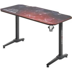 DXRacer Gaming-Tisch MAX3, Schwarz, 140 X 65cm, Vollflächiges Mousepad, Rechteckform