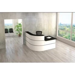 Kerkmann Empfangstheke Cento 4, 3853, Winkeltheke, Weiß / Anthrazit, 195 X 110 X 180cm, M. Anbautisch -Geschäft Für Bürobedarf ff88ceeb88f2b1d3a0e2bfffbf092c5a2ef2141e empfangstheke kerkmann cento 4 3853 winkeltheke